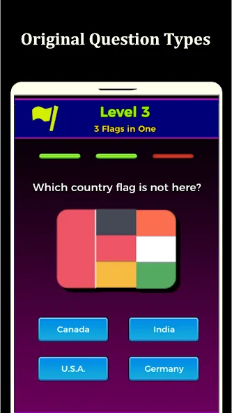 Скачать взлом World Flags Quiz Game (Ворлд Флагс Квиз Гейм)  [МОД Menu] — последняя версия apk на Андроид screen 1