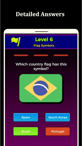 Скачать взлом World Flags Quiz Game (Ворлд Флагс Квиз Гейм)  [МОД Menu] — последняя версия apk на Андроид screen 4