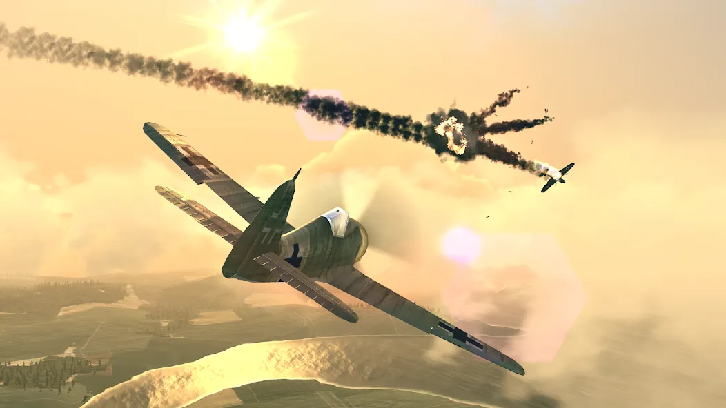 Скачать взломанную Warplanes: WW2 Dogfight (Варплейнс)  [МОД Unlocked] — последняя версия apk на Андроид screen 2