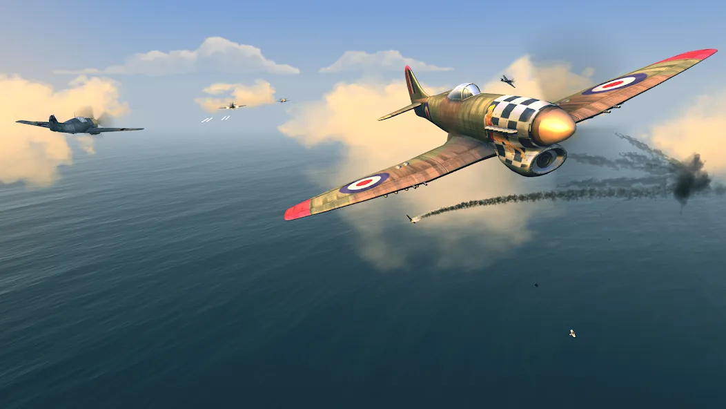 Скачать взломанную Warplanes: WW2 Dogfight (Варплейнс)  [МОД Unlocked] — последняя версия apk на Андроид screen 4