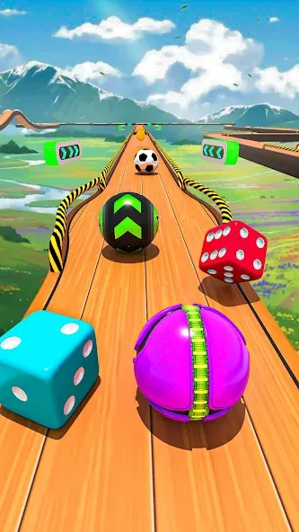 Взлом Rolling Ball Game Hop Ball Run (Гоинг Боллс Гейм)  [МОД Mega Pack] — последняя версия apk на Андроид screen 2