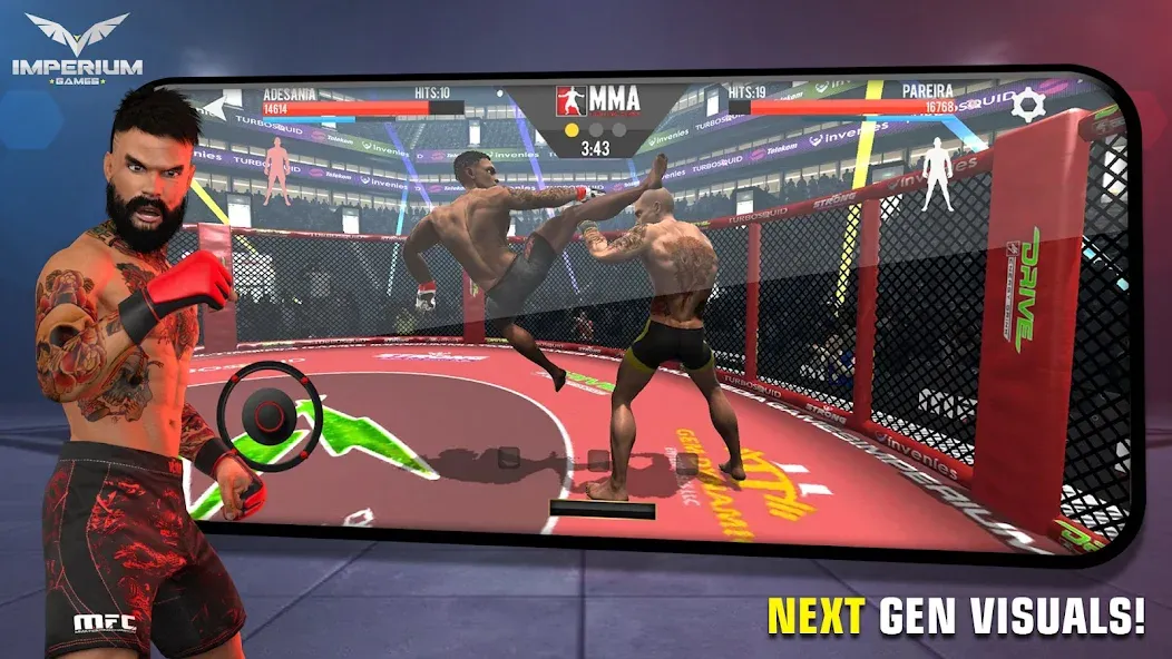 Скачать взлом MMA Fighting Clash (ММА Файтинг Клэш)  [МОД Все открыто] — последняя версия apk на Андроид screen 1