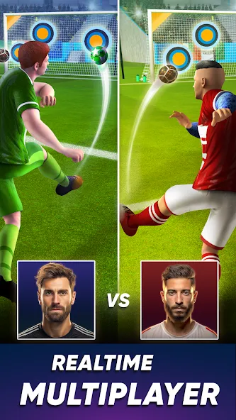 Скачать взломанную SOCCER Kicks — Stars Strike 24 (ФУТБОЛ Киксы)  [МОД Menu] — стабильная версия apk на Андроид screen 1