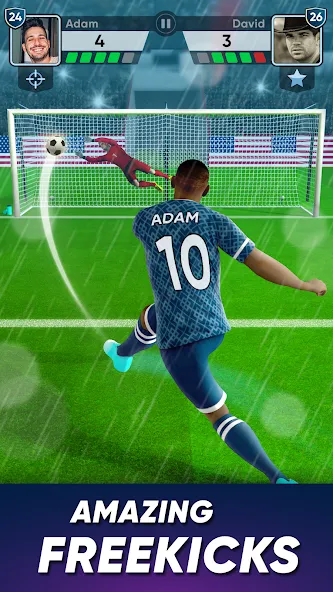 Скачать взломанную SOCCER Kicks — Stars Strike 24 (ФУТБОЛ Киксы)  [МОД Menu] — стабильная версия apk на Андроид screen 2