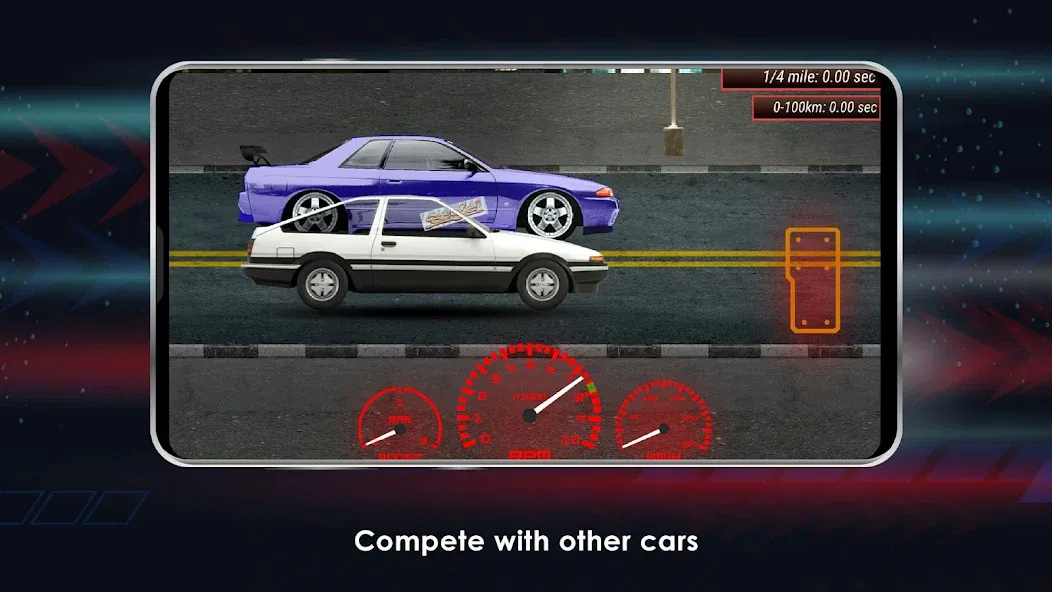 Взлом Japan Drag Racing (Драгрейсинг в Японии)  [МОД Menu] — стабильная версия apk на Андроид screen 3