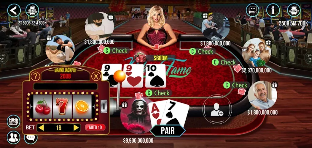 Скачать взломанную POKER FAME (ПОКЕР ФЕЙМ)  [МОД Меню] — стабильная версия apk на Андроид screen 3