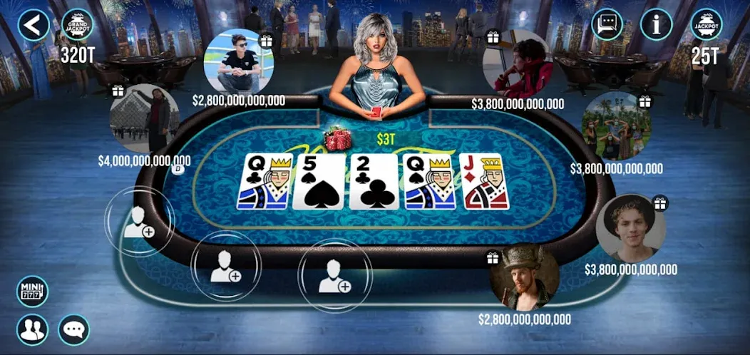 Скачать взломанную POKER FAME (ПОКЕР ФЕЙМ)  [МОД Меню] — стабильная версия apk на Андроид screen 4