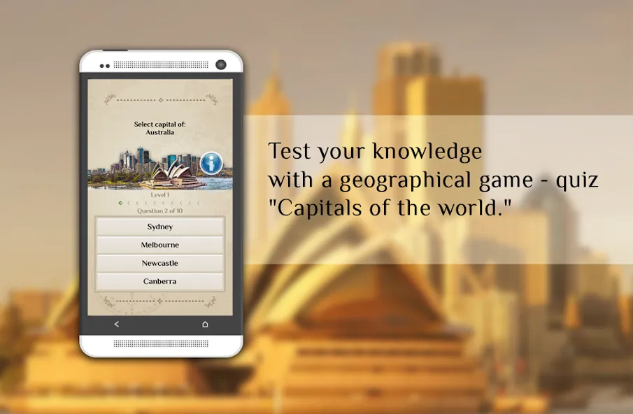 Взломанная Quiz-Capitals of the world  [МОД Unlocked] — последняя версия apk на Андроид screen 2