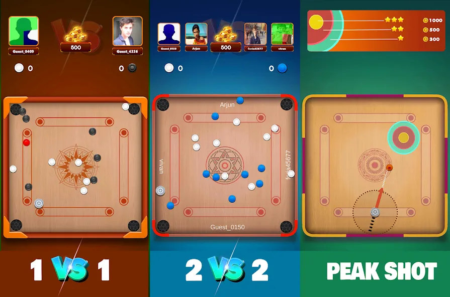 Скачать взлом Carrom Board Clash : Pool game (Карром борд пул игра)  [МОД Меню] — полная версия apk на Андроид screen 4