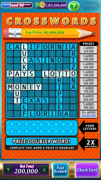 Взлом Scratch Off Lottery Casino (Скретч Офф Лотерейное Казино)  [МОД Все открыто] — полная версия apk на Андроид screen 5