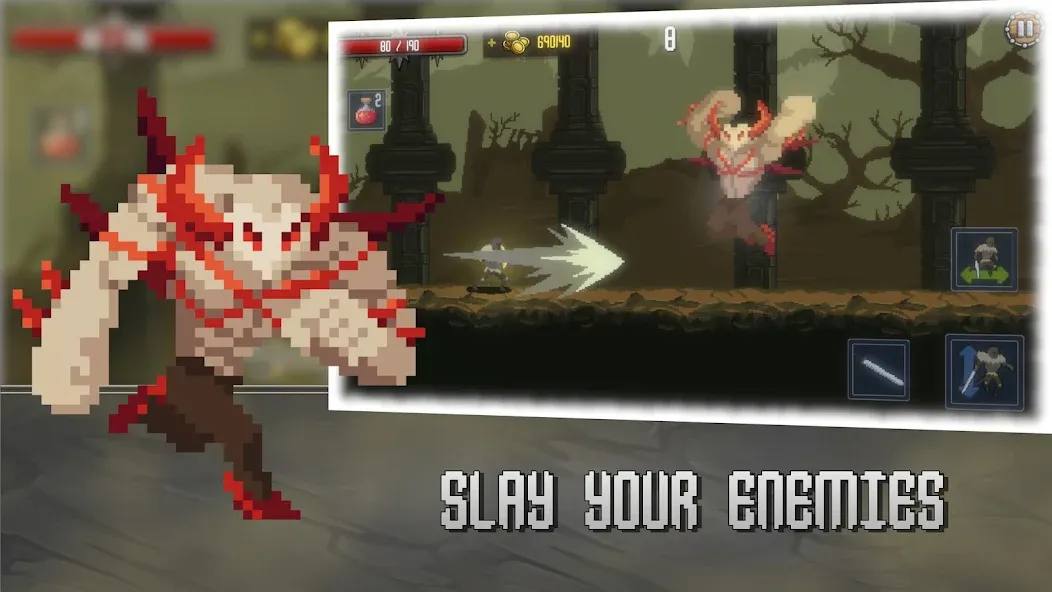 Скачать взлом Deathblaze Action Platformer (Смертельное пламя Экшен Платформер)  [МОД Unlimited Money] — стабильная версия apk на Андроид screen 3