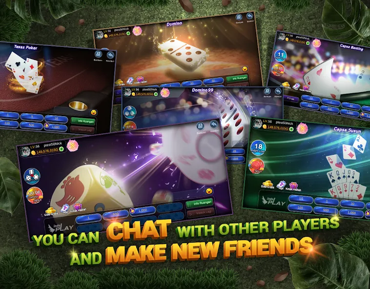 Скачать взлом Indoplay-Capsa Domino QQ Poker (Индоплэй)  [МОД Все открыто] — стабильная версия apk на Андроид screen 5