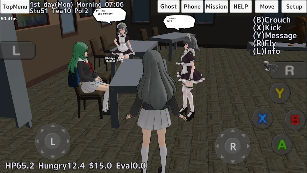 Взломанная School Girls Simulator (Школьный девичник Симулятор)  [МОД Mega Pack] — стабильная версия apk на Андроид screen 3