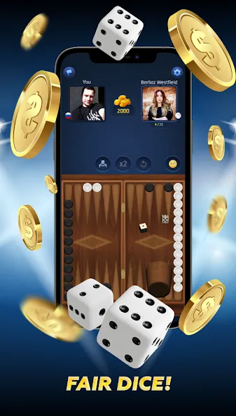 Скачать взлом PPNards: Backgammon board game (ППНардс)  [МОД Unlimited Money] — последняя версия apk на Андроид screen 2