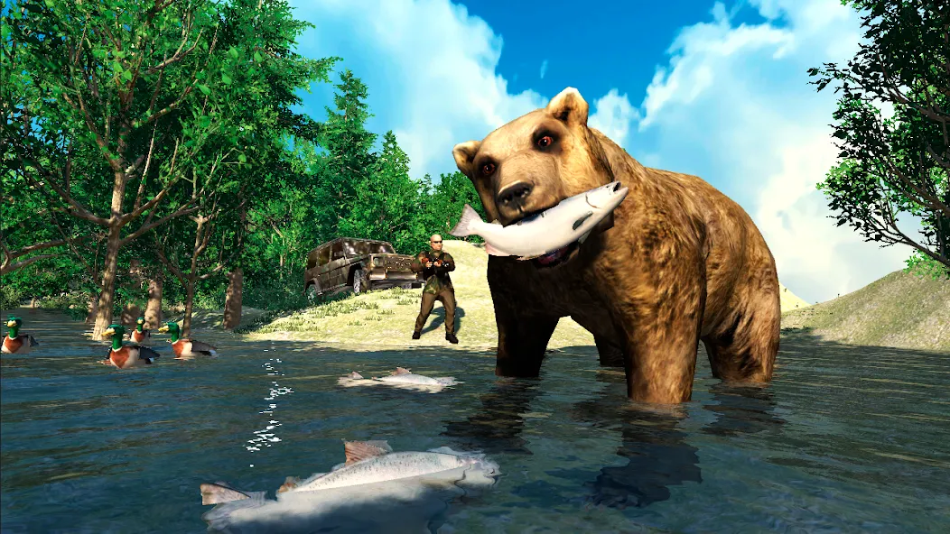 Скачать взломанную Hunting Simulator 4×4  [МОД Mega Pack] — последняя версия apk на Андроид screen 3