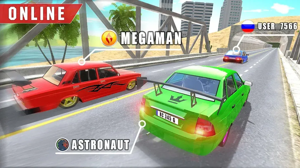 Скачать взлом Real Cars Online Racing  [МОД Mega Pack] — последняя версия apk на Андроид screen 3