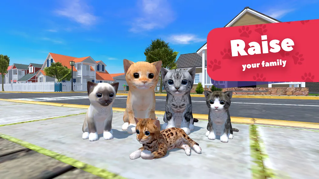 Взлом Cat Simulator — Animal Life  [МОД Много монет] — последняя версия apk на Андроид screen 1