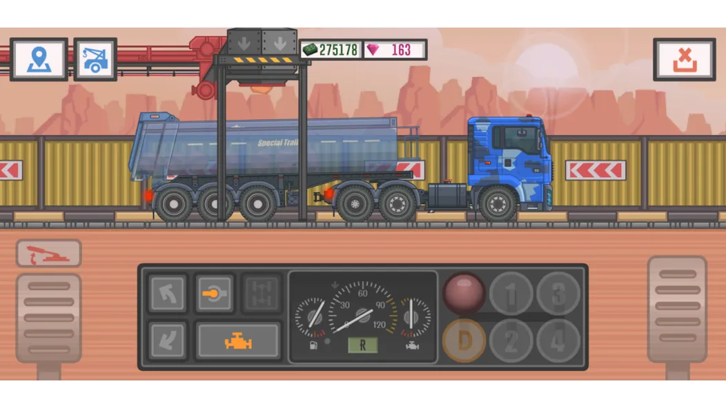 Скачать взломанную Trucker and Trucks  [МОД Unlimited Money] — стабильная версия apk на Андроид screen 2