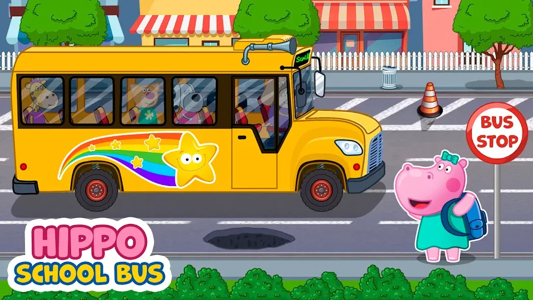 Взломанная Kids School Bus Adventure  [МОД Много денег] — последняя версия apk на Андроид screen 1