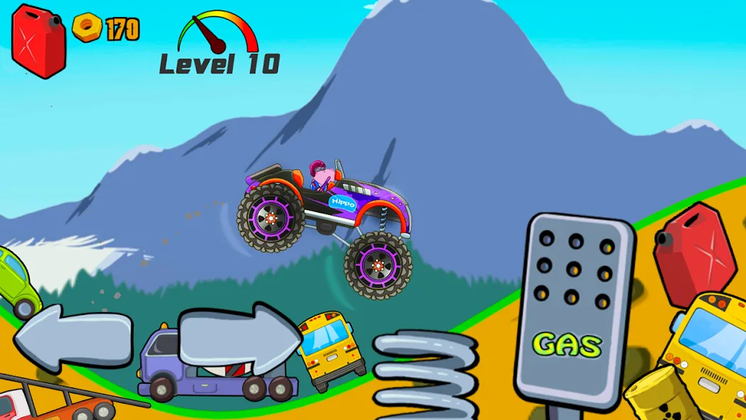 Взломанная Kids Monster Truck Racing Game  [МОД Unlimited Money] — последняя версия apk на Андроид screen 4