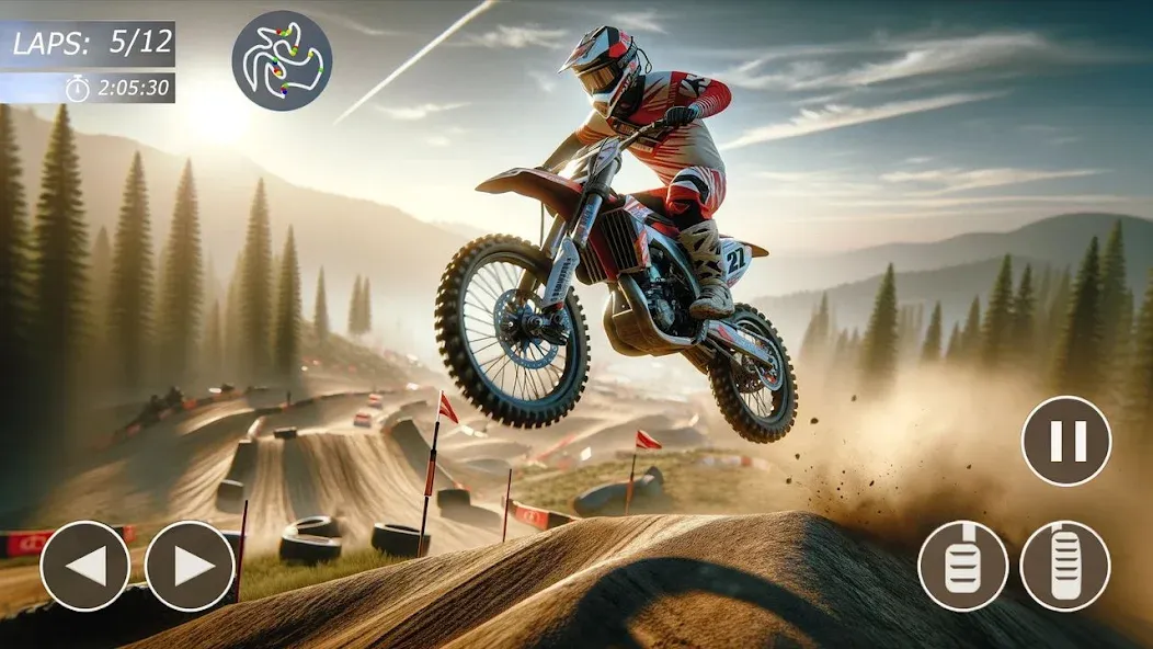 Скачать взлом MX Bikes: Motocross Dirt bikes  [МОД Все открыто] — стабильная версия apk на Андроид screen 1