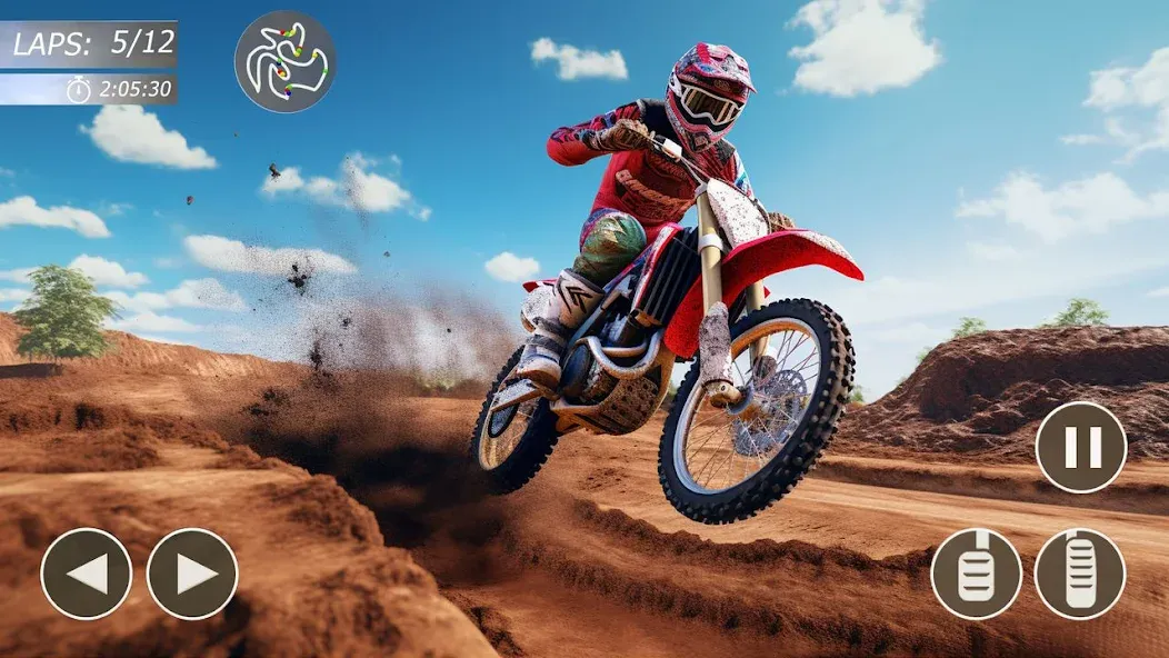 Скачать взлом MX Bikes: Motocross Dirt bikes  [МОД Все открыто] — стабильная версия apk на Андроид screen 2