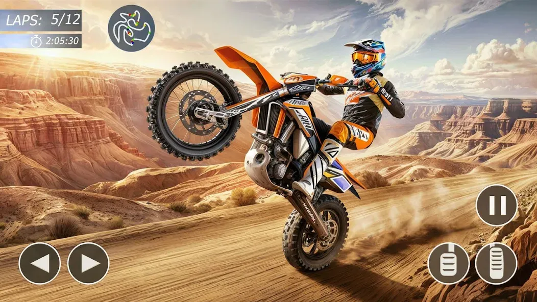 Скачать взлом MX Bikes: Motocross Dirt bikes  [МОД Все открыто] — стабильная версия apk на Андроид screen 3