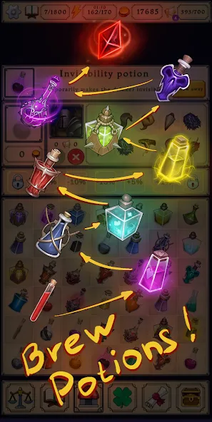 Взломанная Potion shop: Alchemy Simulator (Пошоп)  [МОД Много денег] — полная версия apk на Андроид screen 1