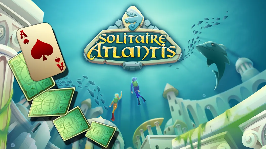 Скачать взлом Solitaire Atlantis (олитэр Атлантис)  [МОД Menu] — полная версия apk на Андроид screen 1