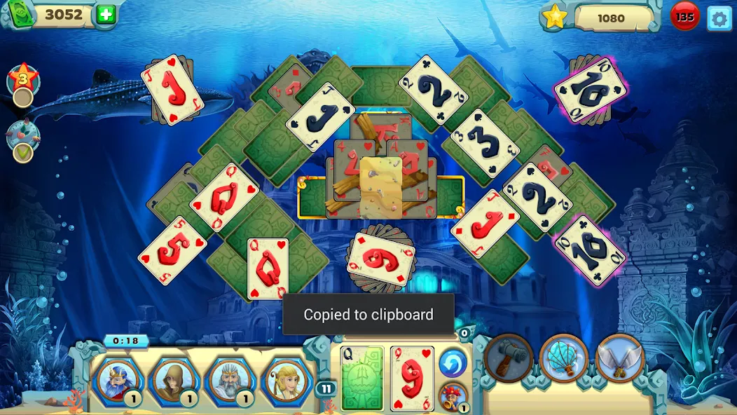 Скачать взлом Solitaire Atlantis (олитэр Атлантис)  [МОД Menu] — полная версия apk на Андроид screen 3