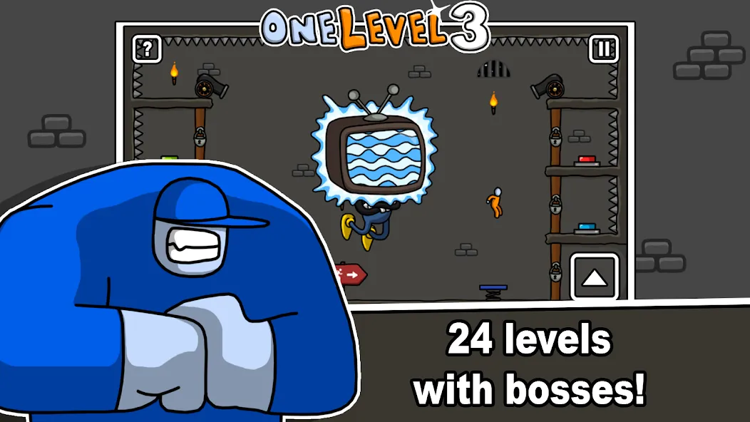 Взломанная One Level 3 Stickman Jailbreak (Один Уровень 3)  [МОД Бесконечные деньги] — полная версия apk на Андроид screen 3