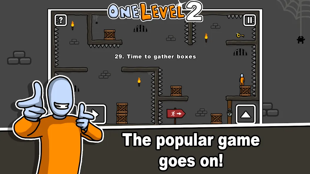 Взлом One Level 2 Stickman Jailbreak (Уан Левел 2)  [МОД Unlocked] — полная версия apk на Андроид screen 1