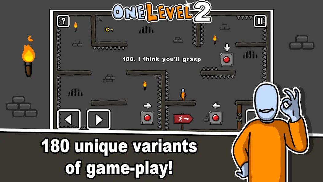 Взлом One Level 2 Stickman Jailbreak (Уан Левел 2)  [МОД Unlocked] — полная версия apk на Андроид screen 2