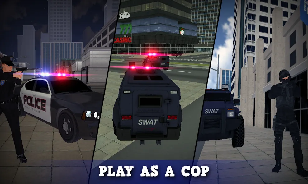 Скачать взлом Justice Rivals 3 Cops&Robbers  [МОД Menu] — последняя версия apk на Андроид screen 1