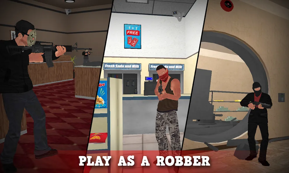 Скачать взлом Justice Rivals 3 Cops&Robbers  [МОД Menu] — последняя версия apk на Андроид screen 2