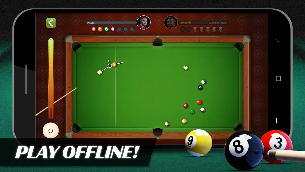 Скачать взлом 8 Ball Billiards Offline Pool (Балл Бильярд Оффлайн Пул)  [МОД Много денег] — последняя версия apk на Андроид screen 1