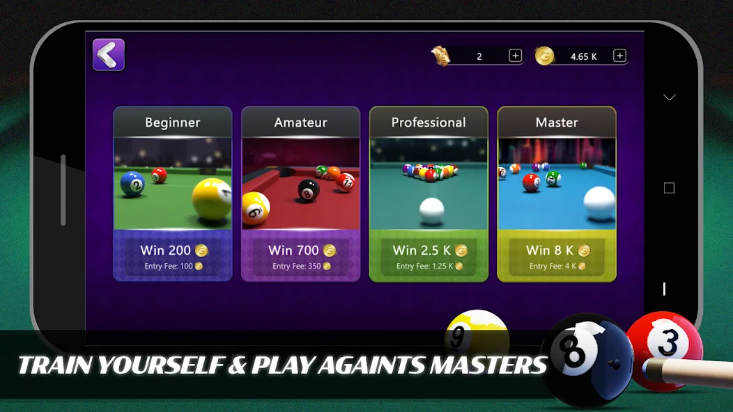 Скачать взлом 8 Ball Billiards Offline Pool (Балл Бильярд Оффлайн Пул)  [МОД Много денег] — последняя версия apk на Андроид screen 2