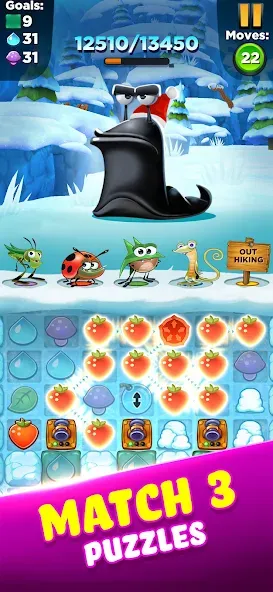 Взлом Best Fiends — Match 3 Puzzles (Бест Фиендс)  [МОД Unlimited Money] — последняя версия apk на Андроид screen 3