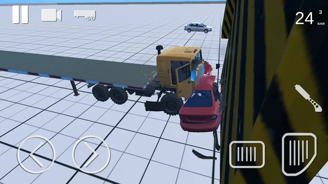 Взломанная Truck Crash Simulator Accident (Симулятор ДТП с грузовиком)  [МОД Menu] — стабильная версия apk на Андроид screen 4