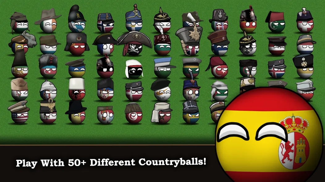 Скачать взломанную Countryball: Europe 1890 (Кантриболл)  [МОД Меню] — стабильная версия apk на Андроид screen 1