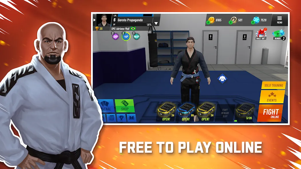 Взлом BeJJ: Jiu-Jitsu Game | Beta (Бедж)  [МОД Unlimited Money] — полная версия apk на Андроид screen 2