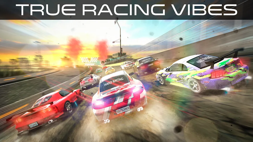 Скачать взлом Hard Racing — Real Drag Racing (Хард Рейсинг)  [МОД Menu] — стабильная версия apk на Андроид screen 1