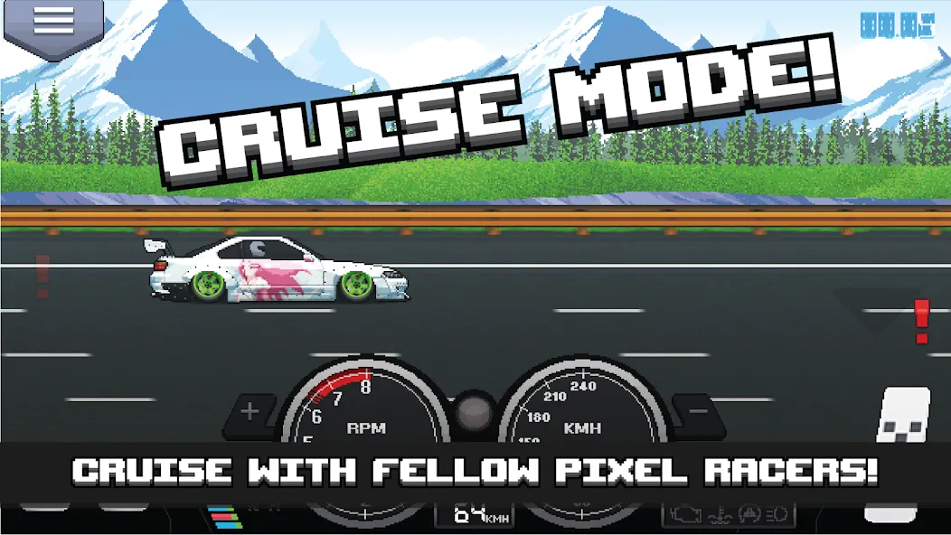 Взломанная Pixel Car Racer (Пиксельный гоночный автомобиль)  [МОД Menu] — стабильная версия apk на Андроид screen 4