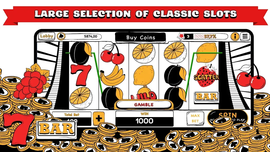 Взлом B&W Casino  [МОД Бесконечные монеты] — полная версия apk на Андроид screen 2