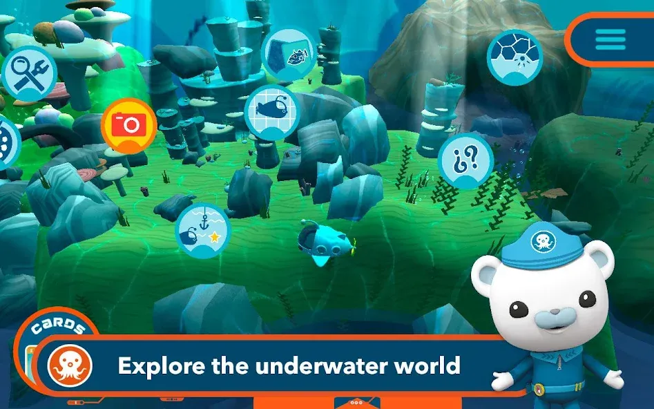 Взломанная Octonauts and the Whale Shark  [МОД Много монет] — стабильная версия apk на Андроид screen 1