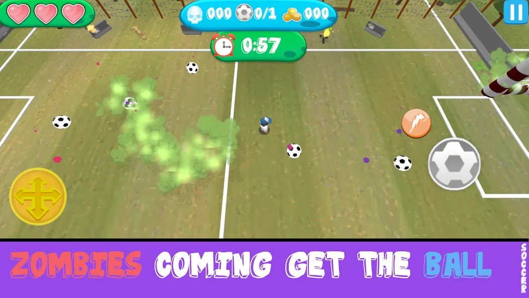 Скачать взлом Soccer Apocalypse Survival (Соккер Апокалипсис Сурвивал)  [МОД Menu] — полная версия apk на Андроид screen 3