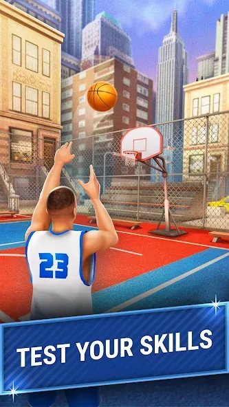 Взломанная 3pt Contest: Basketball Games  [МОД Mega Pack] — последняя версия apk на Андроид screen 4