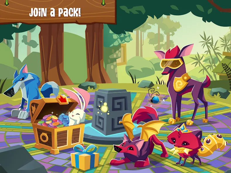 Взломанная Animal Jam (Анимал Джем)  [МОД Меню] — стабильная версия apk на Андроид screen 2