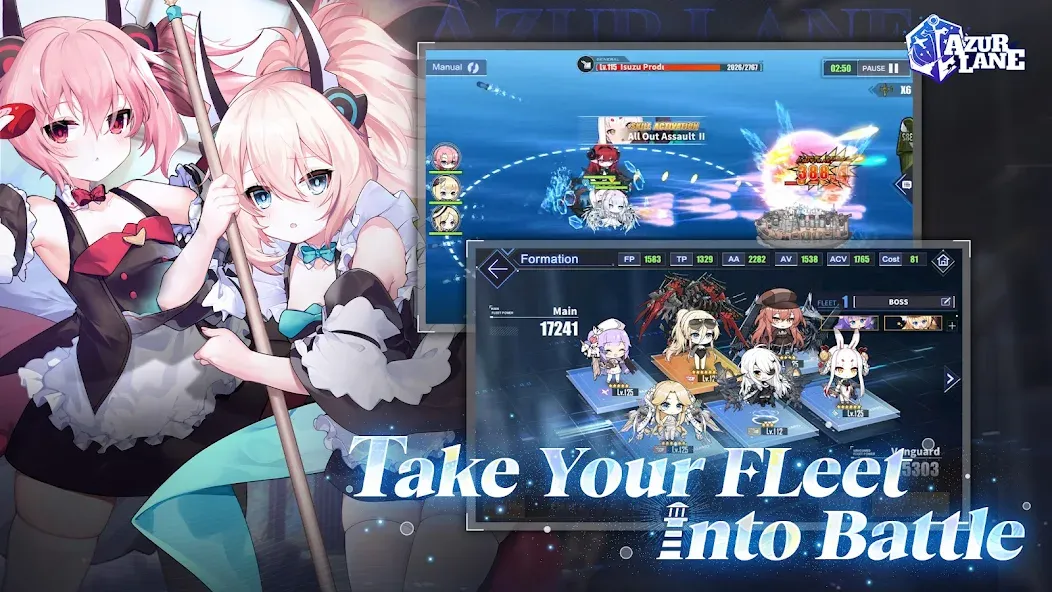 Скачать взломанную Azur Lane (Азур Лейн)  [МОД Много монет] — стабильная версия apk на Андроид screen 3