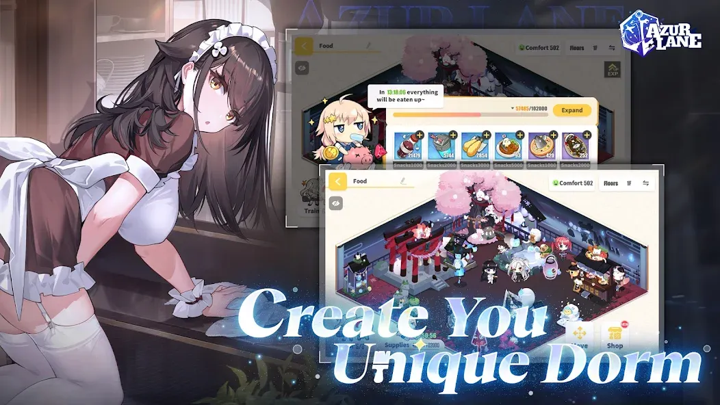 Скачать взломанную Azur Lane (Азур Лейн)  [МОД Много монет] — стабильная версия apk на Андроид screen 4